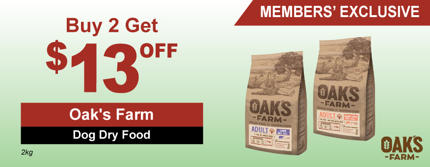 Oak's Farm Dog Dry Food Promo